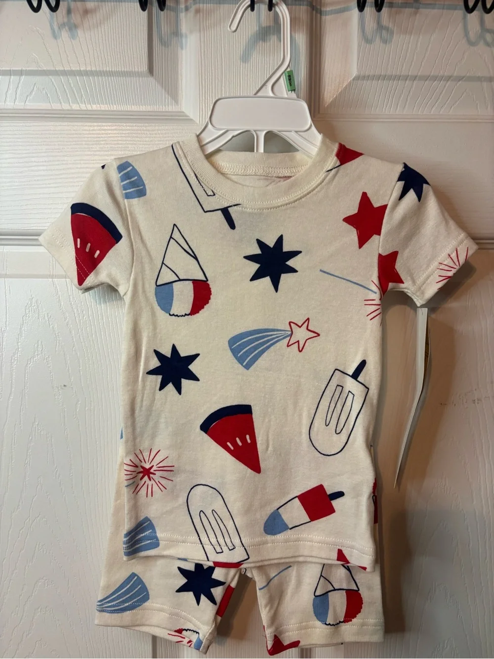 Carter’s Size 18 months Patriotic Short Sleeve Pajama Set